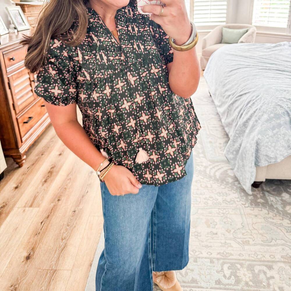 NEW SINCERELY OURS the nora top in black